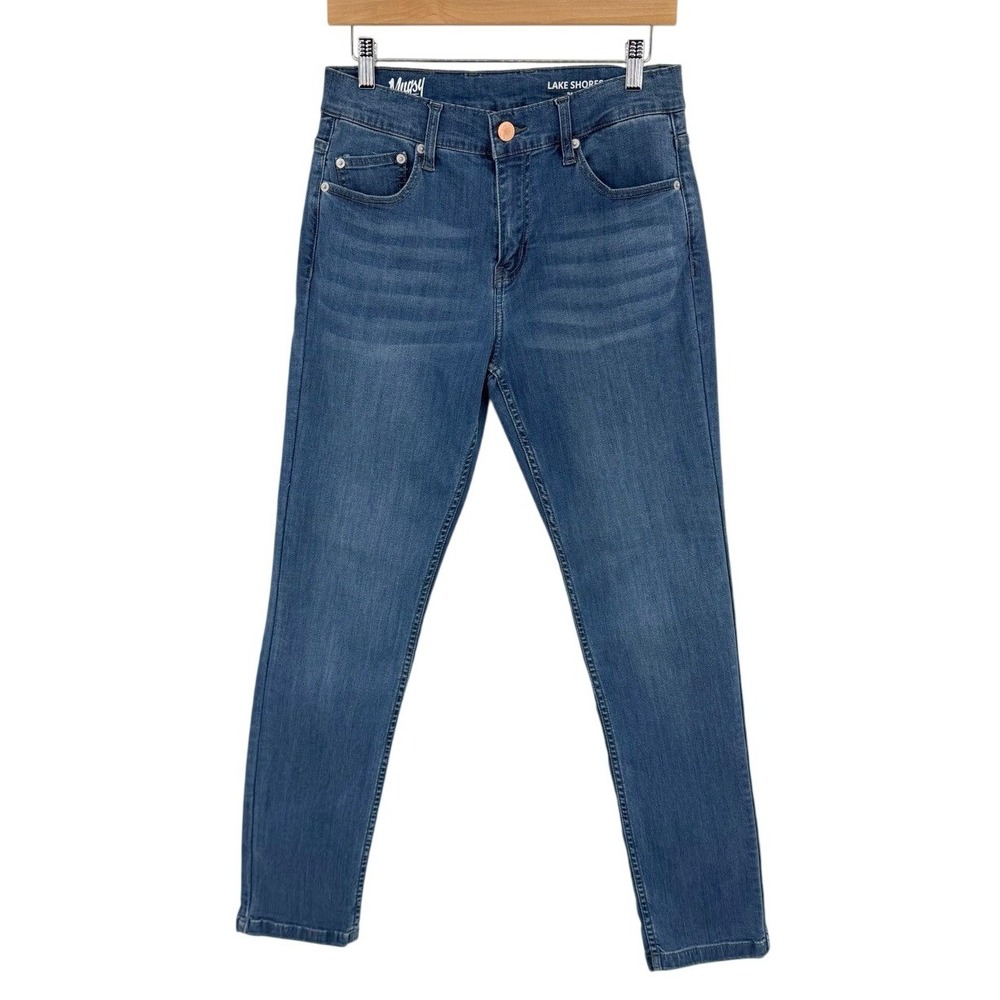 Mugsy Lake Shores Mens 31x32 Slim Straight Leg Jeans‎ Medium Blue Stretch - Picture 2 of 9